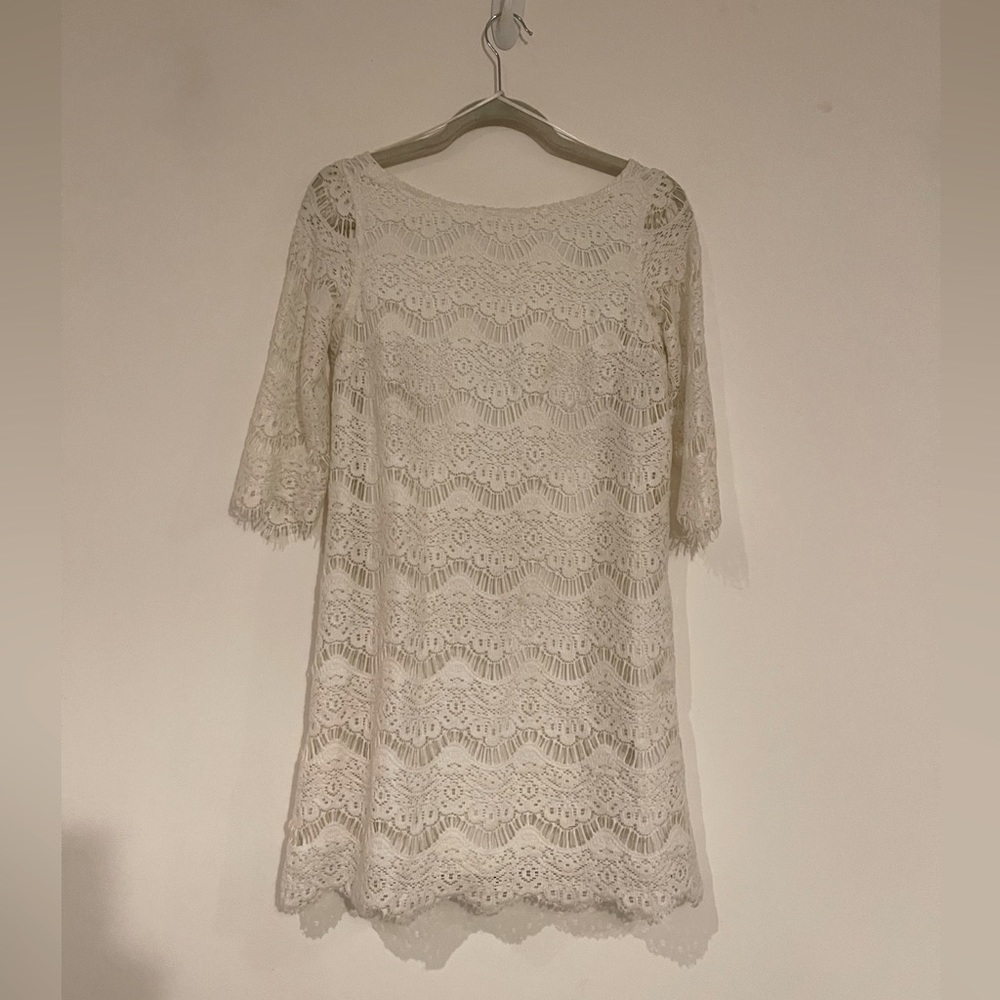 Lace off white dress